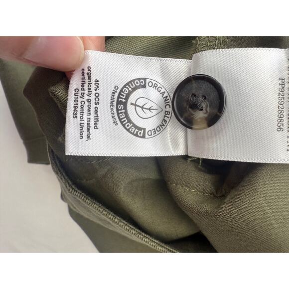 Everlane Olive Wide-Leg Crop Pants Women’s Size 2S Tencel Organic Cotton - Picture 14 of 16